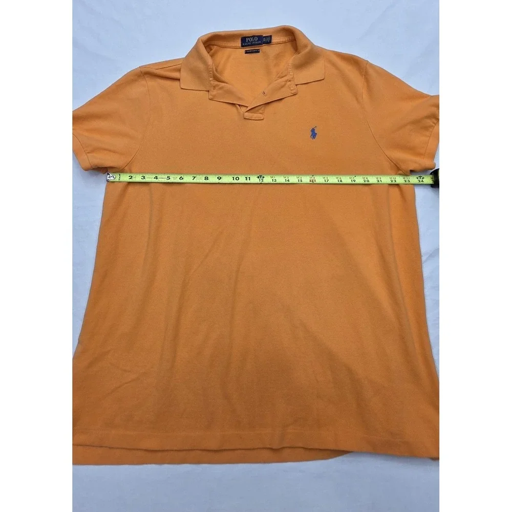 Polo Ralph Lauren Custom Slim Fit Men's Orange Polo Size XXL